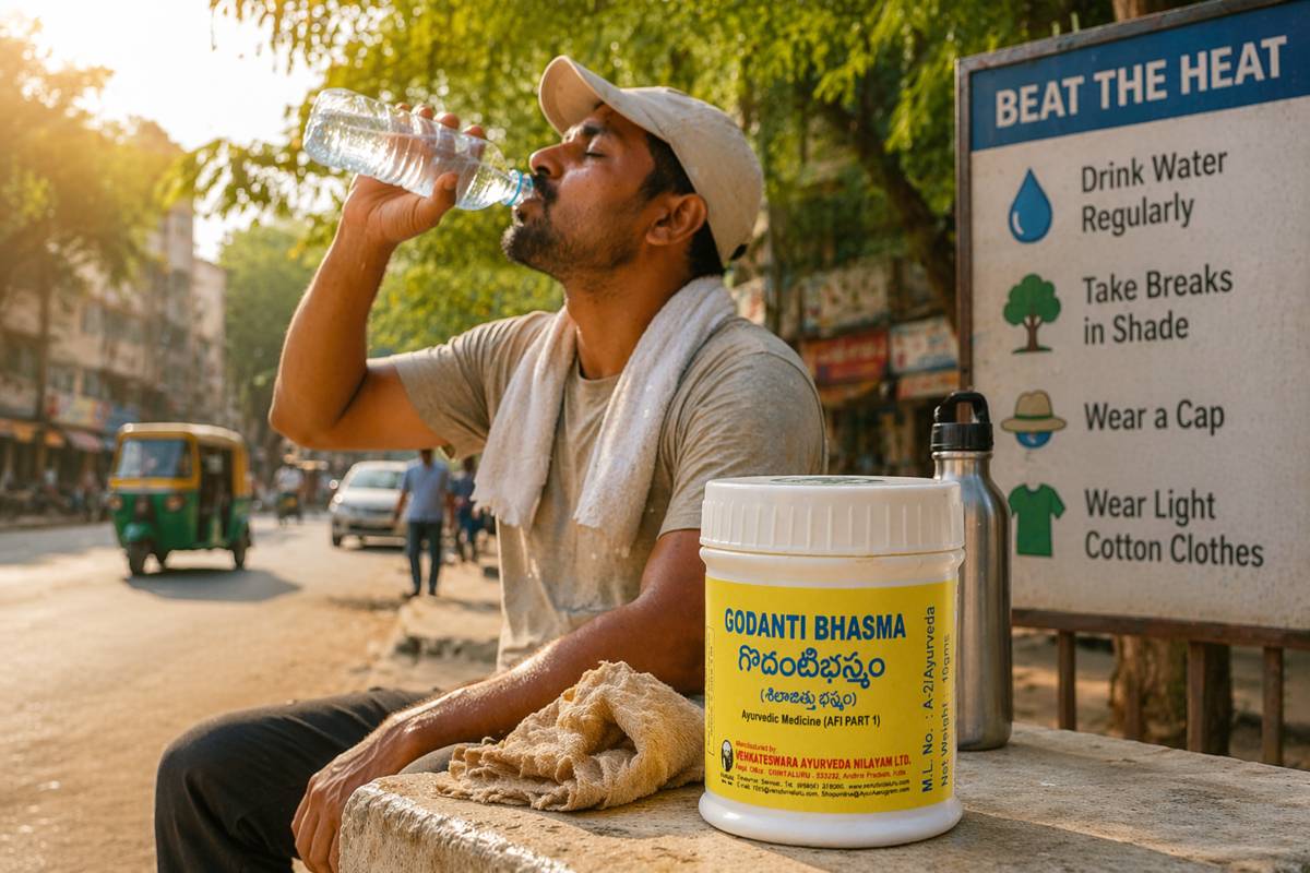 Heat Exhaustion and Sunstroke in Indian Summer: Where Godanti Bhasma Fits (and Where It Doesn’t)