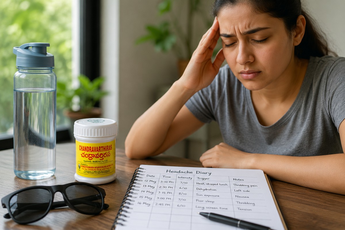 Periodic Headaches and Cluster Pattern: Chandravarthirasa Uses, Lifestyle Support, and When to Seek Help