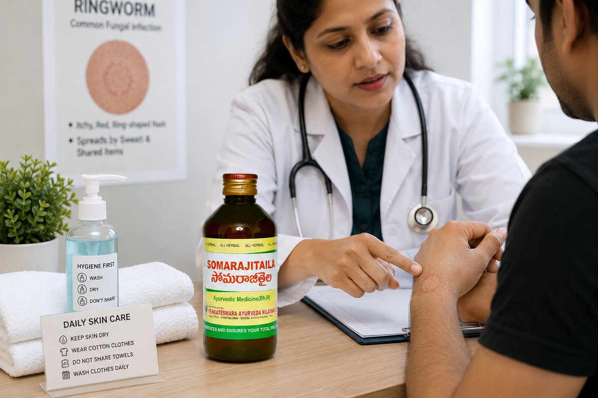 Ringworm & Sweaty Skin in Summer: Somaraji Taila External Care Routine