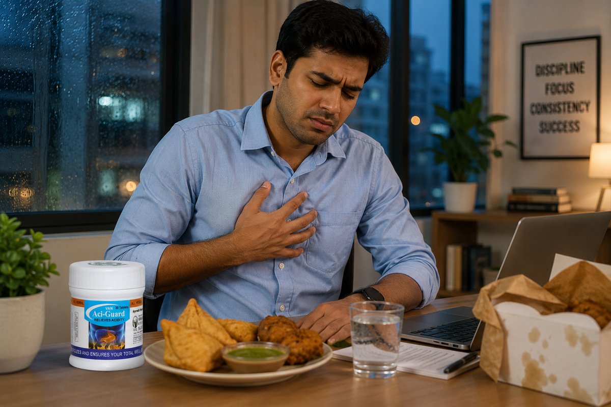 Humid Nights, Heartburn and Heavy Dinners: Ayurvedic Aciguard Support for Seasonal Indigestion