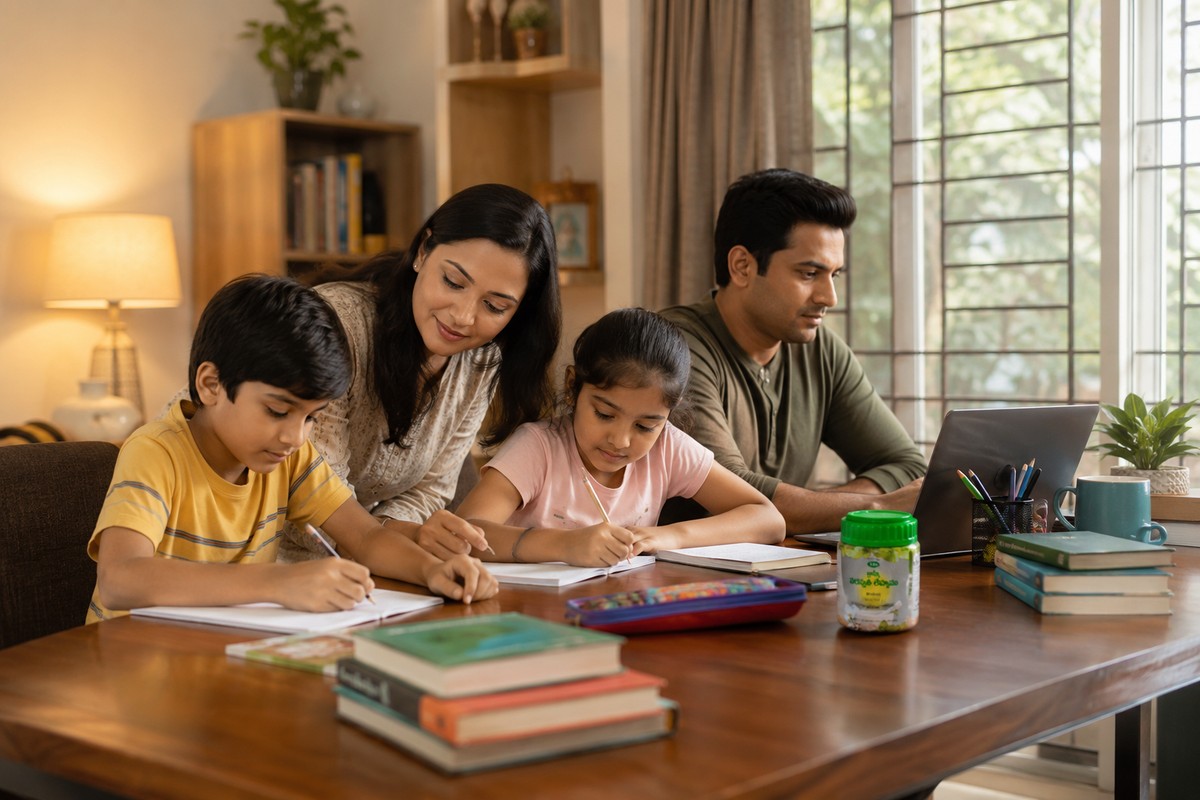 School-Season Focus and Memory Support: Brahmi Saraswathi Lehya for Young Learners