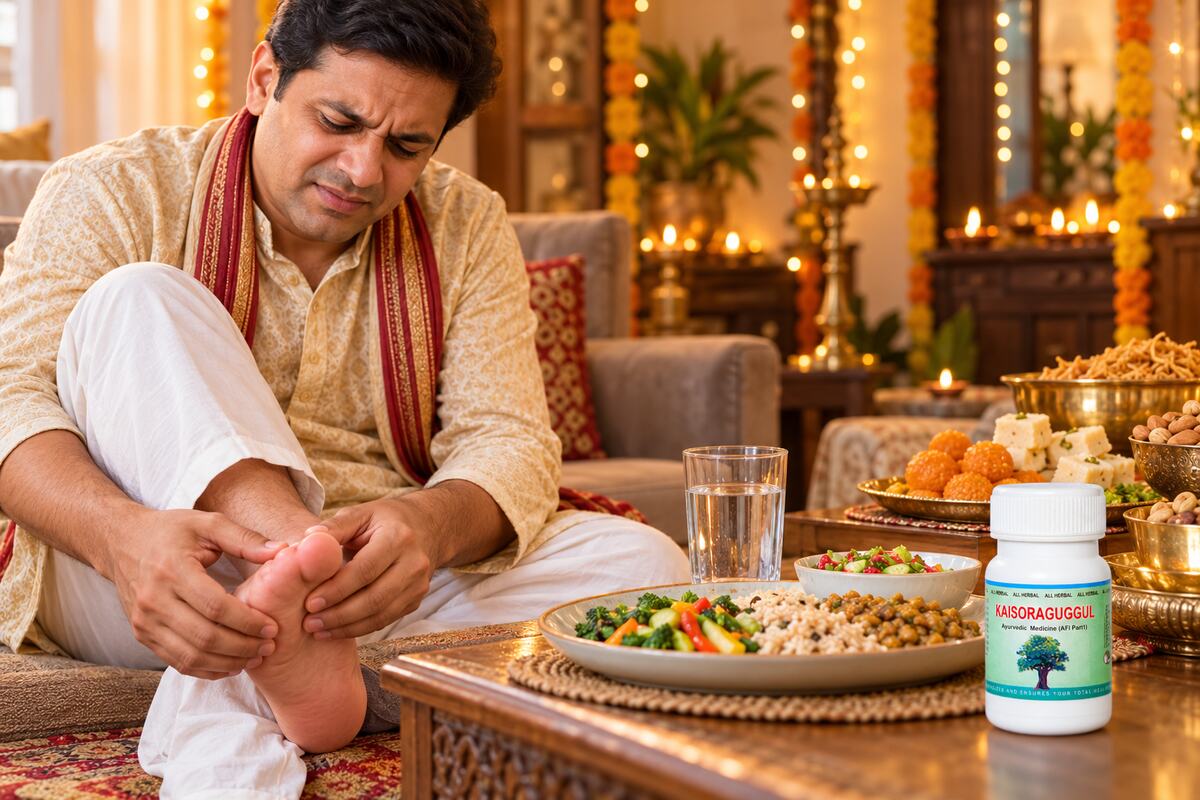 Festive Food, Gout and Uric Acid: Kaisoraguggul for Vatarakta Support